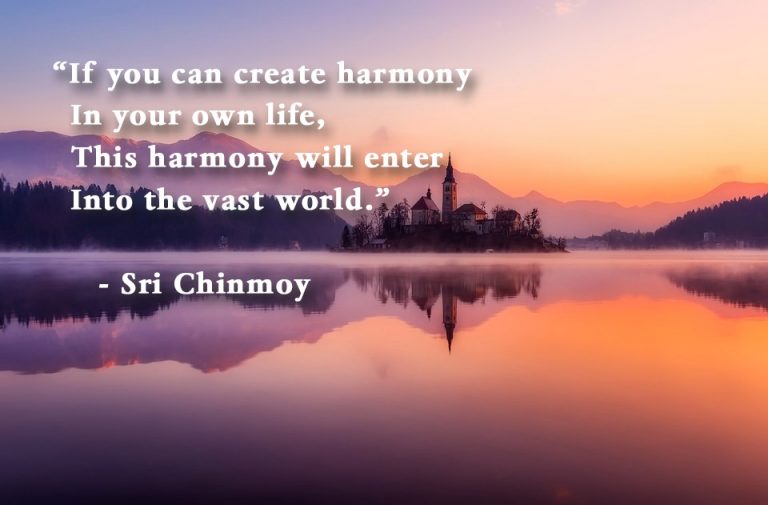 Poems about Harmony – Sri Chinmoy's poetry